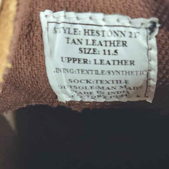 STEVE MADDEN Hestonn Men\'s Tan Leather Chukka Boots Lace Up Shoes Size 11.5 NWOB